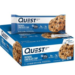 Quest Protein Bars - 12 Bars, Oatmeal Chocolate Chip